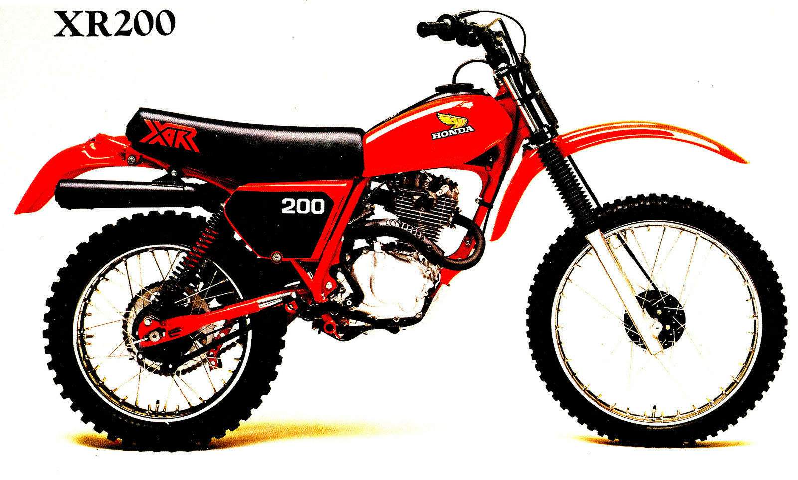 81 Honda XR200R Seat